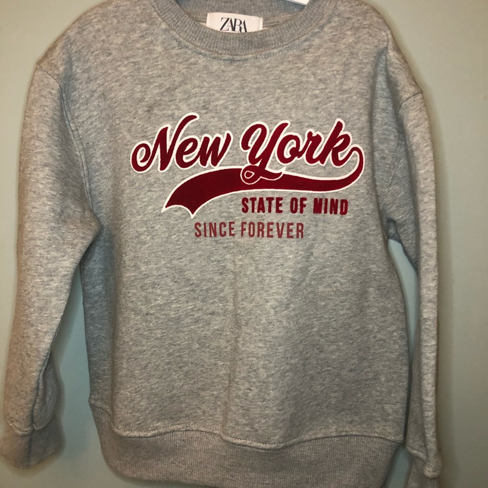 Zara grey boy sweater